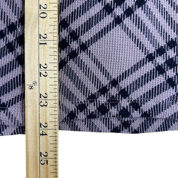 Y2K PINK Victoria’s Secret Plaid Thermal Top 2XL | Mauve Black Lounge Crest NWT - Picture 11 of 13